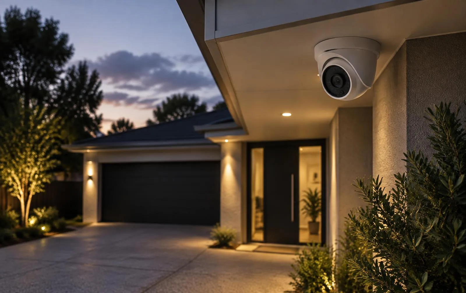 Professionally installed CCTV camera forming part of a layered intrusion prevention system